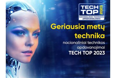 Nacionaliniuose technikos apdovanojimuose „Tech Top 2023” paskelbta geriausia metų technika.