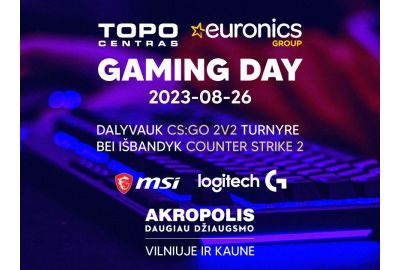 „Topo Centro Gaming day“ sukvies žaidimų fanus į parduotuves 
