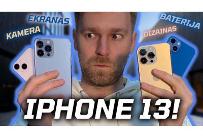 IPHONE 13!!! | Geriausias telefonas? Video apžvalga