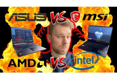 Amd Vs. Intel - Asus Ryzen 9 Vs. Msi Ge76 Raider žaidimų kompiuterių ir procesorių apžvalga