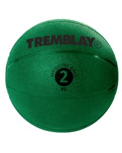 Svorinis kamuolys TREMBLAY Medicine Ball 2kg D20cm Green mėtymui