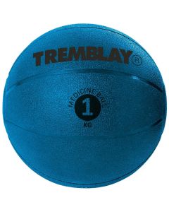 Svorinis kamuolys TREMBLAY Medicine Ball 1kg D17,5cm Blue mėtymui