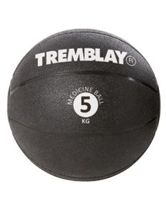 Svorinis kamuolys TREMBLAY Medicine Ball 5kg D27,5 cm Black mėtymui