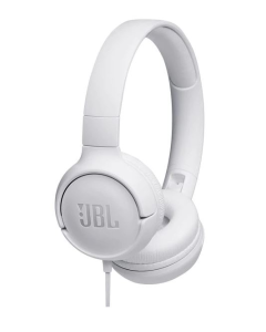 Ausinės JBL Tune500 ant ausų, balta