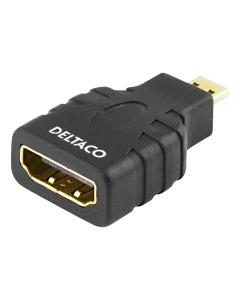 Adapteris DELTACO HDMI - micro HDMI, 4K UHD 30Hz, juodas
 / HDMI-24-K / 00100027
