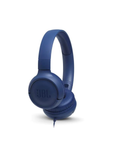 Ausinės JBL Tune500 ant ausų, mėlyna