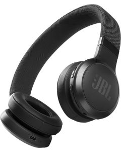 Ausinės JBL Live460BT, ant ausų, belaidės, triukšmo slopinimas, 50 val. baterija, USB-C, juodos